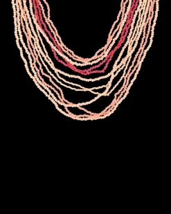 Collier multirangs - Funky Peach