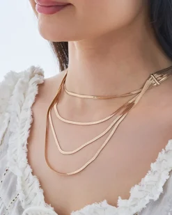 Collier multirangs - Golden Layers