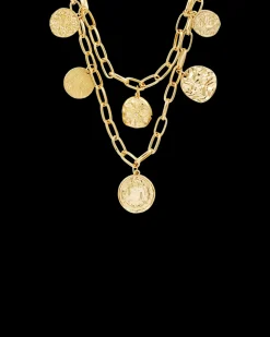 Collier multirangs - Golden Coins