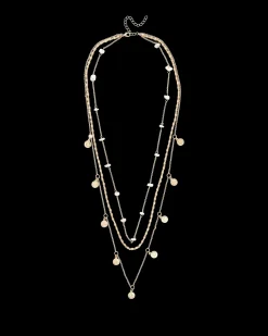 Collier multirangs - Golden Charms
