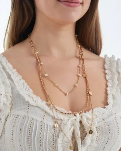 Collier multirangs - Golden Charms