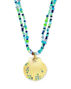 Collier multirangs - Green Glass