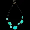 Collier multirangs - Hammered Turquoise