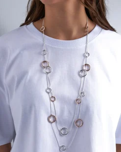 Collier multirangs - Hammered Circles