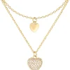 Collier multirangs - Heart Duo