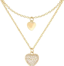 Collier multirangs - Heart Duo