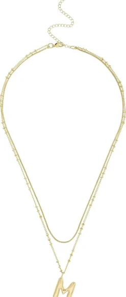 Collier multirangs - Initial M