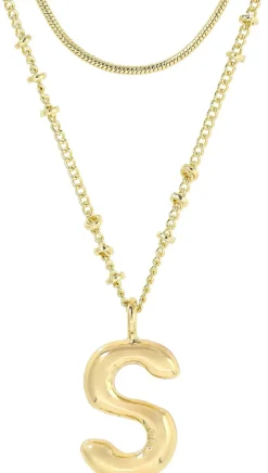 Collier multirangs - Initial S
