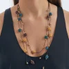 Collier multi-rangs - Lava Stone