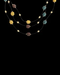 Collier multi-rangs - Lava Stone