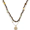 Collier multirangs - Nature Jade