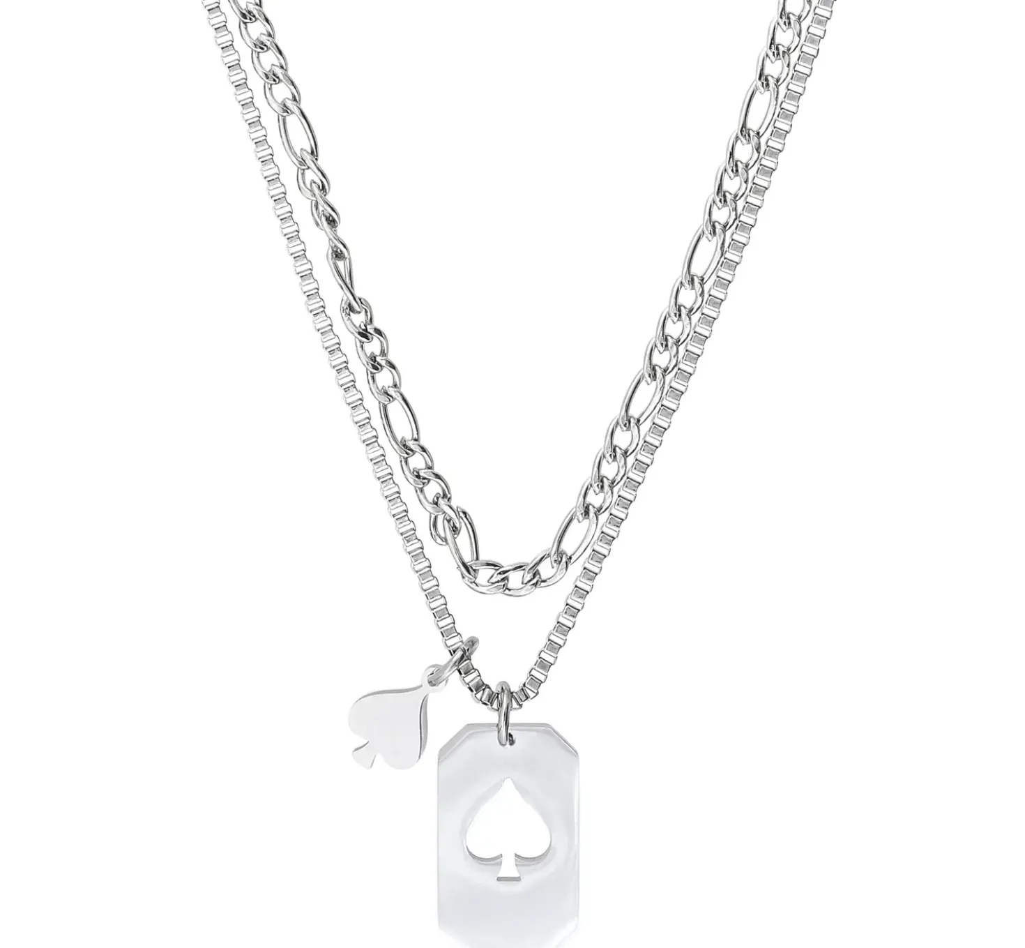 Collier multirangs - Poker Card