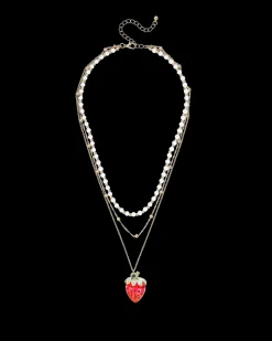 Collier multirangs - Shiny Strawberry