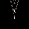 Collier multirangs - Shiny Amethyst