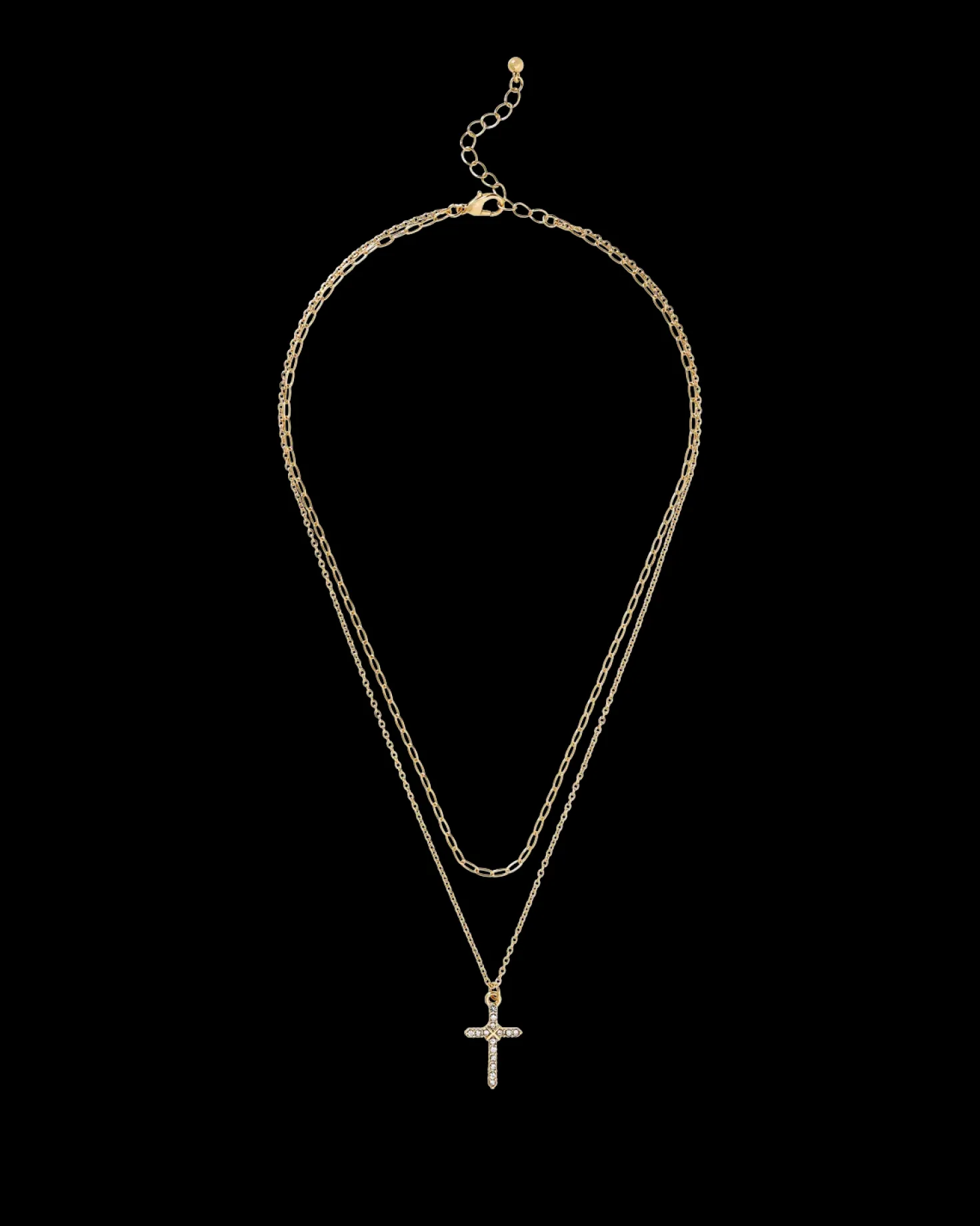 Collier multirangs - Shiny Cross