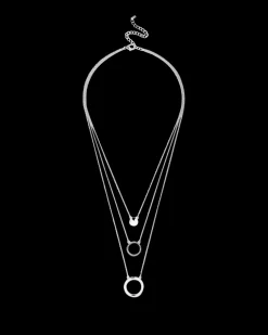 Collier multirangs - Silver Circles