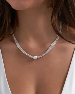 Collier multirangs - Soft Silver