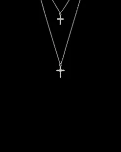 Collier multirangs - Sparkle Crosses