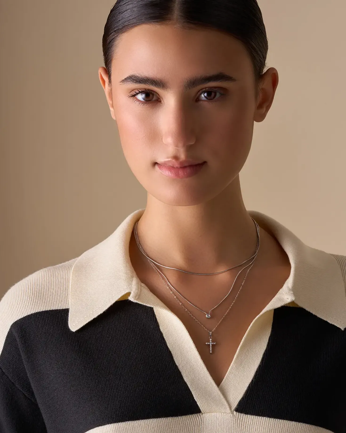 Collier multirangs - Steel Grace