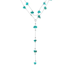 Collier multirangs - Turquoise Flow