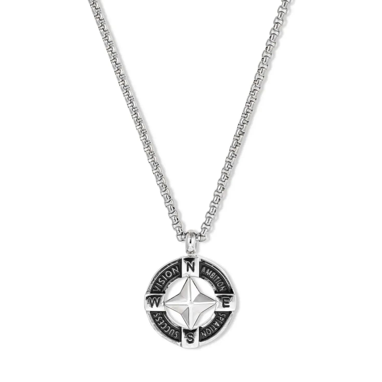 Collier pour homme - Compass Steel