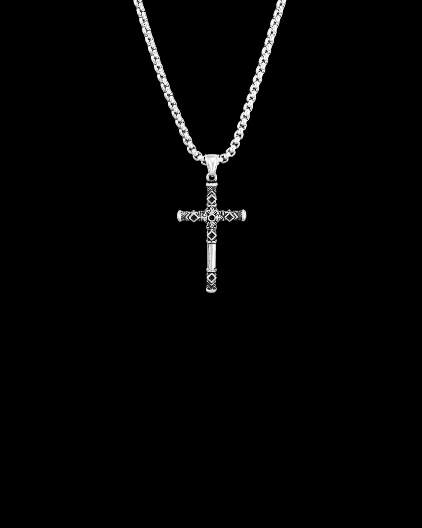 Collier pour homme - Enamelled Cross