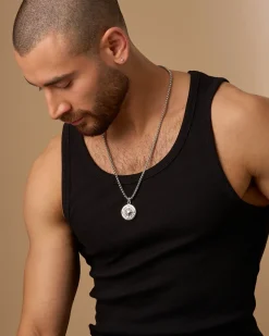 Collier pour homme - Silver Compass