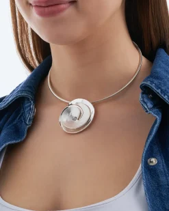 Collier ras du cou - Silver Flower