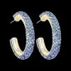 Créoles - Blue Sparkle