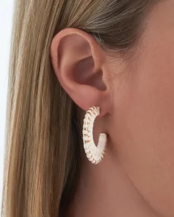 Créoles - Cream Raffia