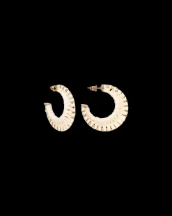 Créoles - Cream Raffia