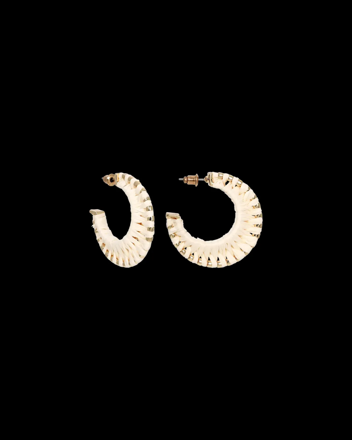 Créoles - Cream Raffia