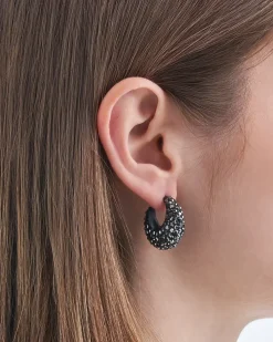 Créoles - Hematite Sparkle