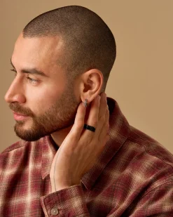 Créoles pour homme - Zirconia Ornament