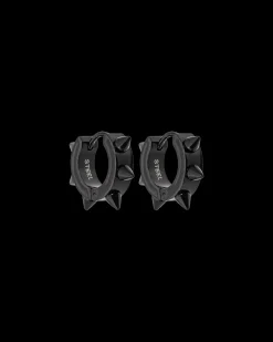 Créoles pour hommes - Black Spikes