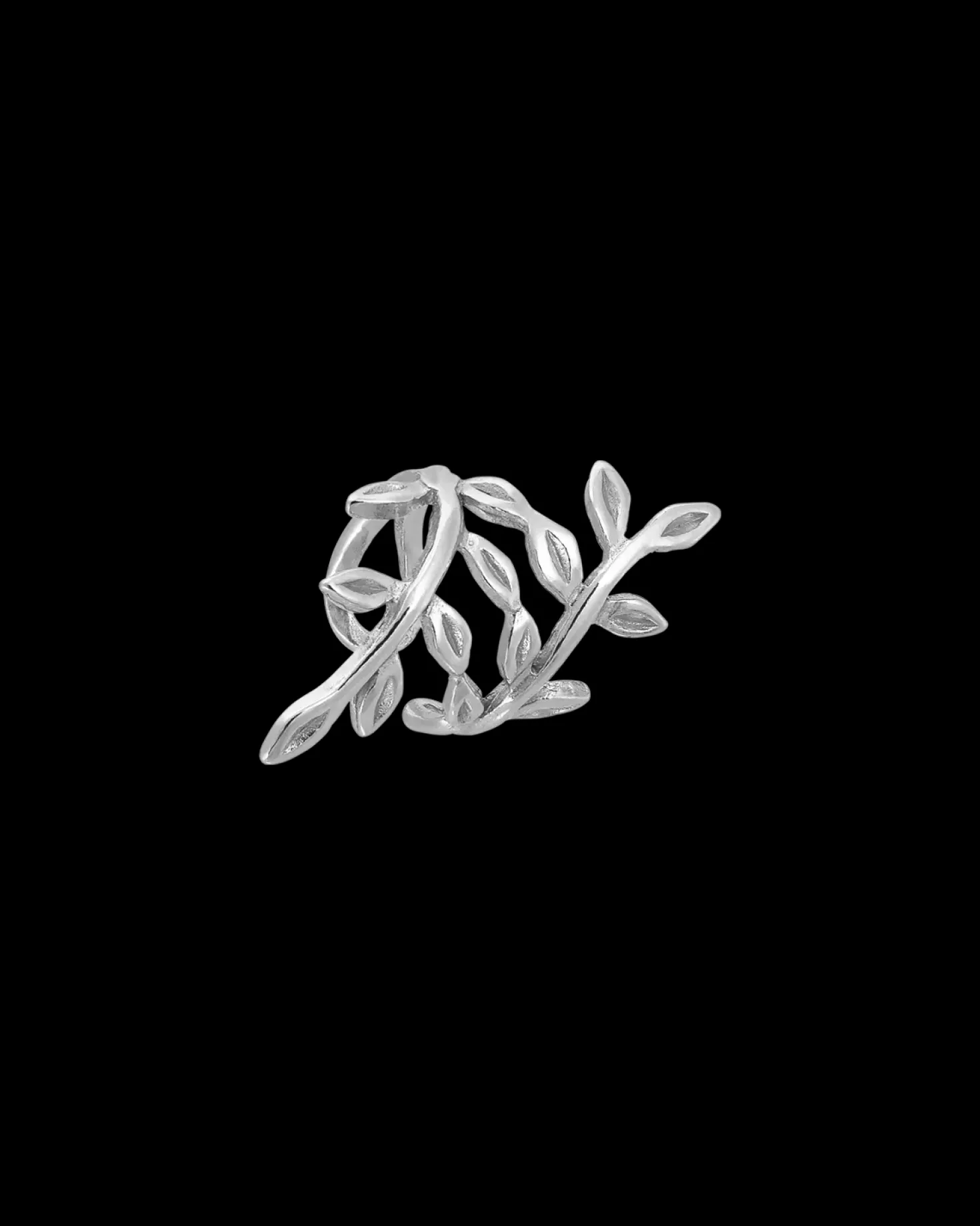 Earcuff - Silver Leaf