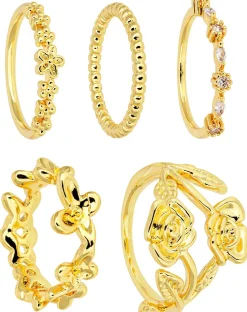 Ensemble de bagues - Golden Rose