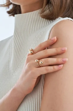 Ensemble de bagues - Golden Beads