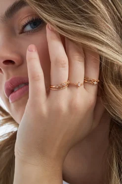 Ensemble de bagues - Golden Sparkles