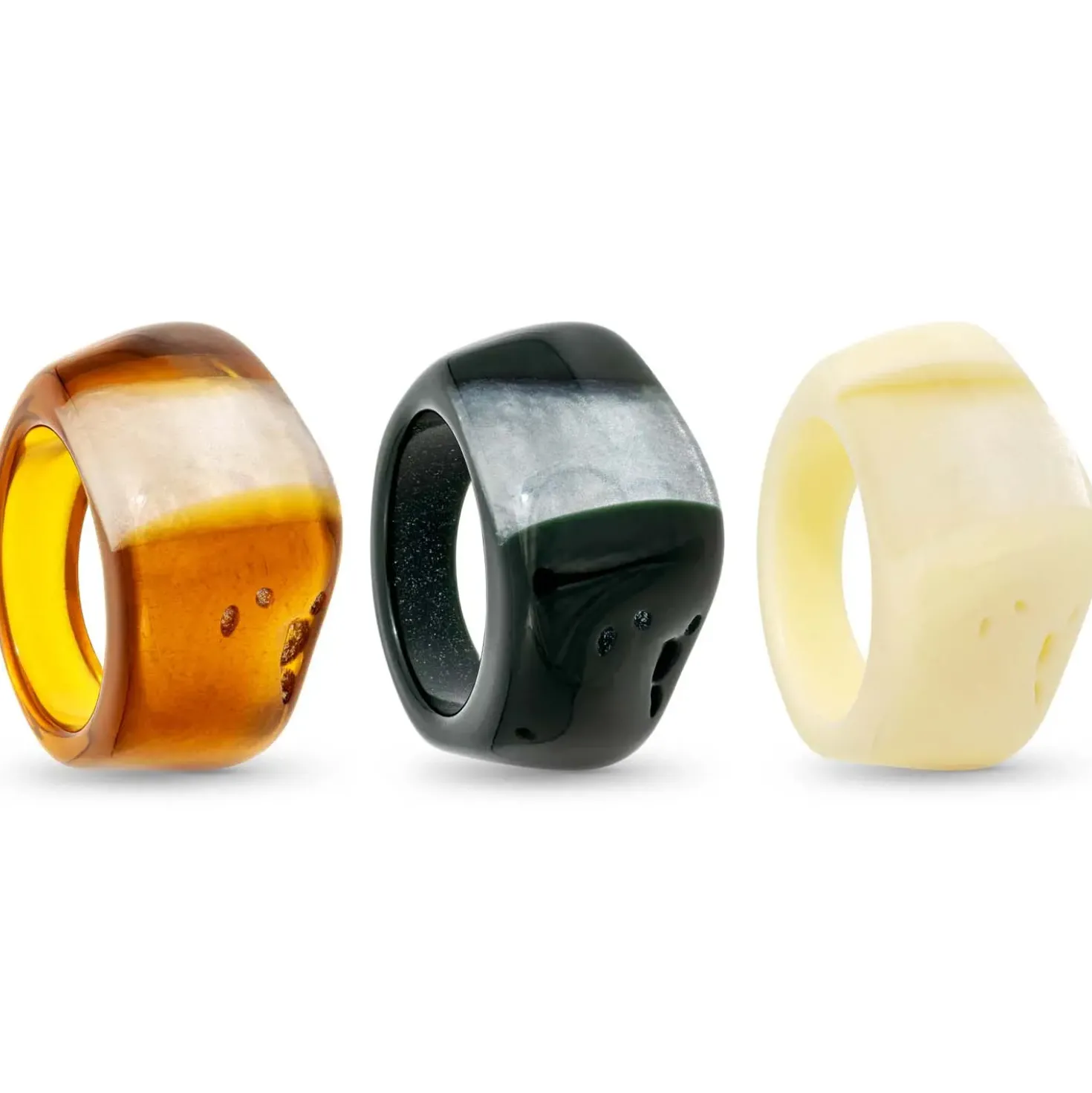 Ensemble de bagues - Resin Harmony