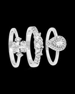 Ensemble de bagues - Silver Zirkonia