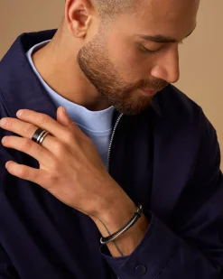 Ensemble de bagues pour homme - Steel Black