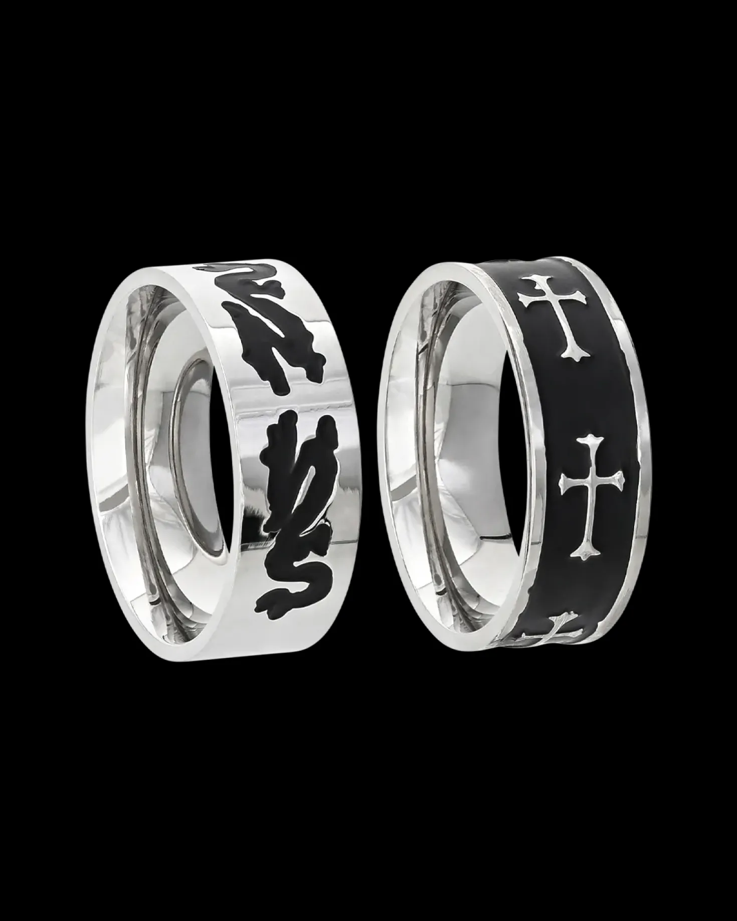 Ensemble de bagues pour homme - Silver Danger