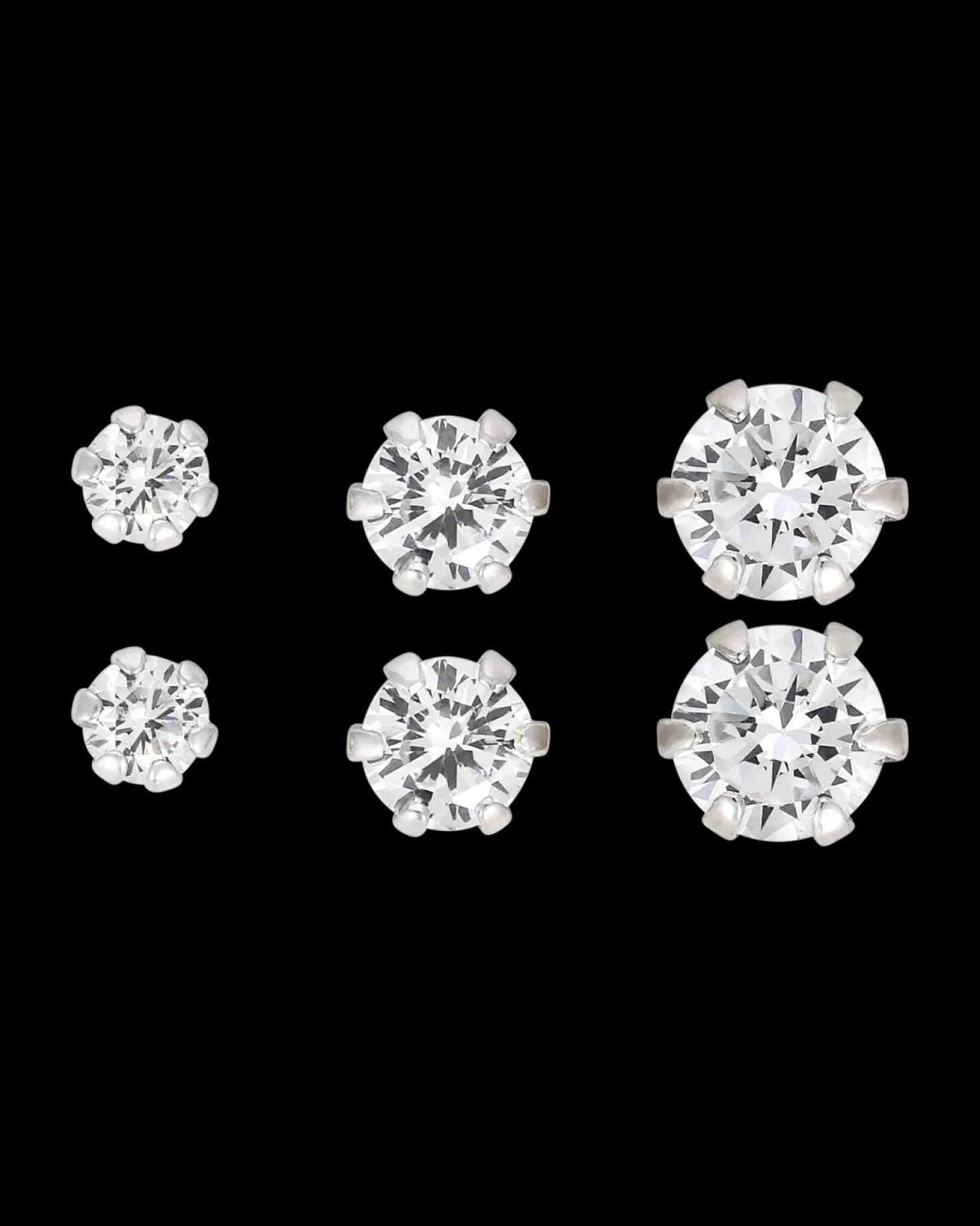 Ensemble de boucles d'oreilles - Silver Trio