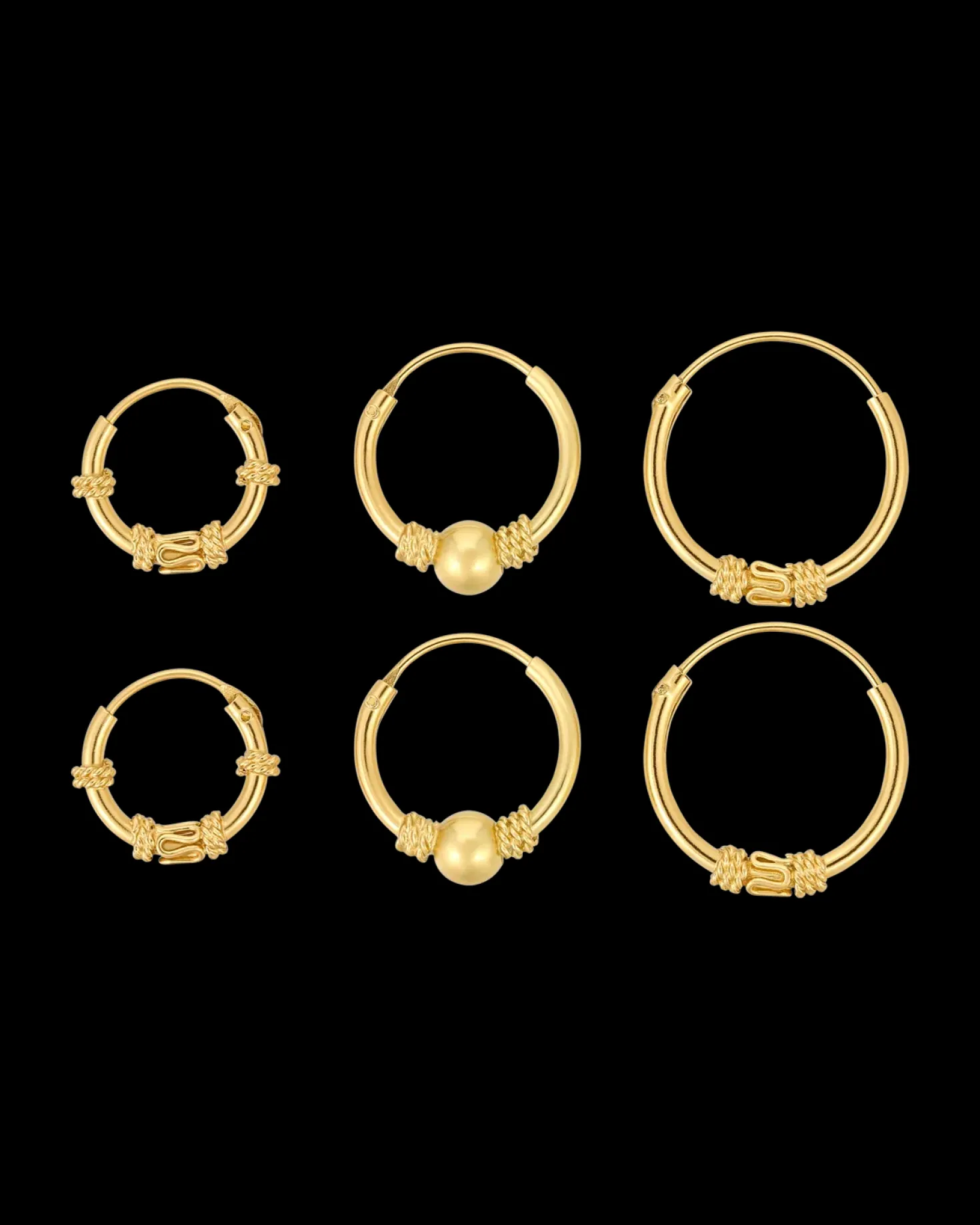 Ensemble de boucles d'oreilles - Mystic Gold