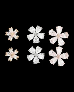 Ensemble de boucles d'oreilles - Flower Power
