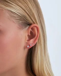 Ensemble de boucles d'oreilles - Clear Crystal
