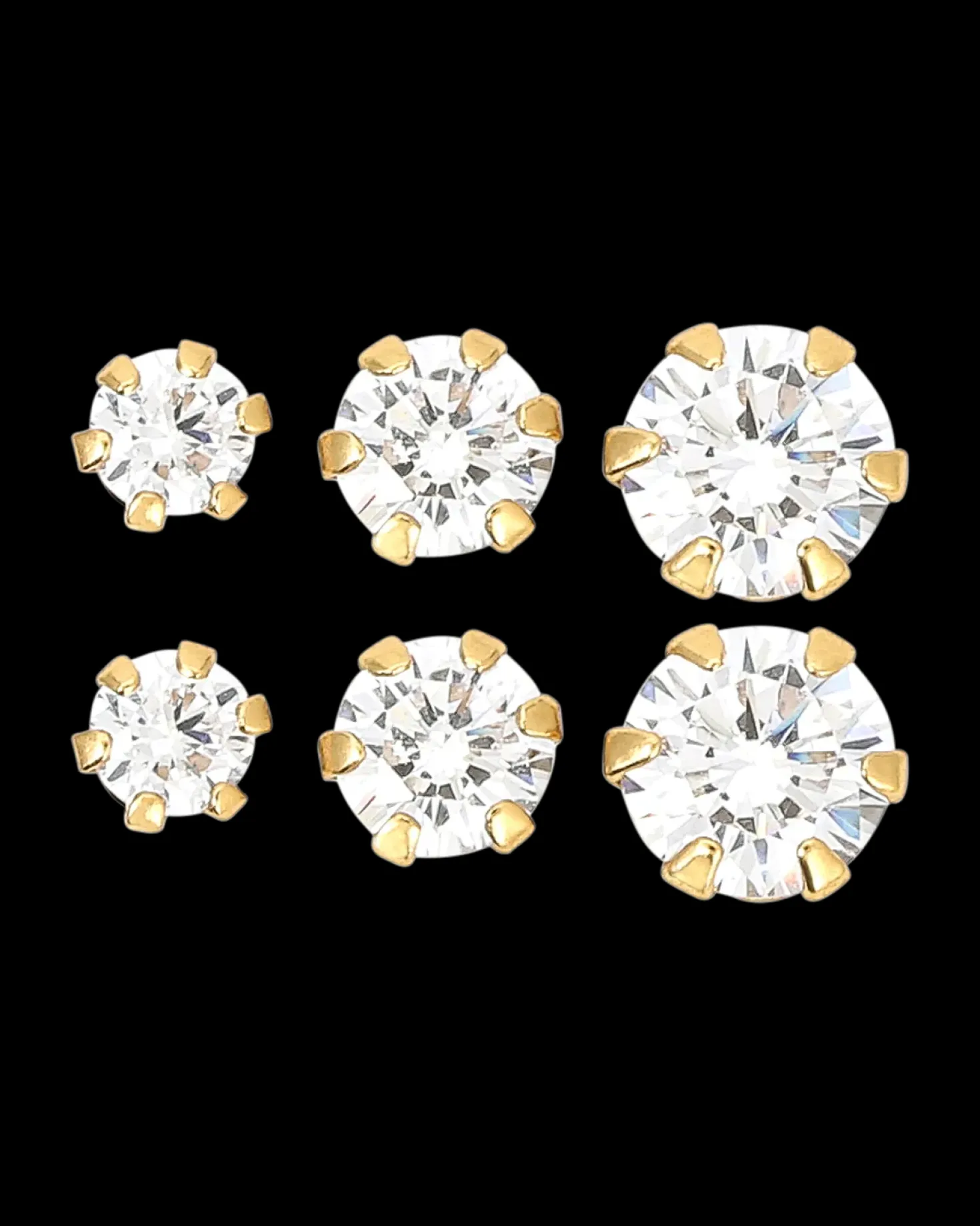 Ensemble de boucles d'oreilles - Shining Cubic