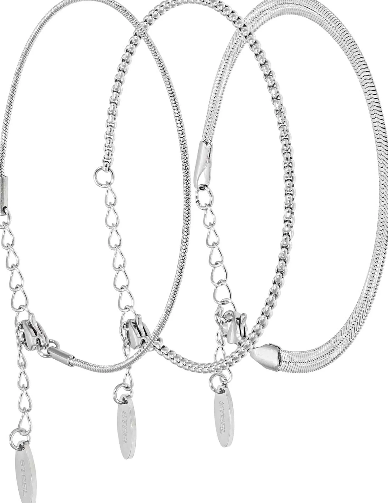 Ensemble de bracelets - Steel Trio