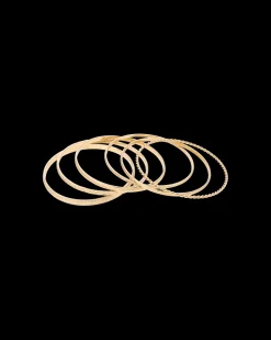 Ensemble de bracelets joncs - Golden Classic